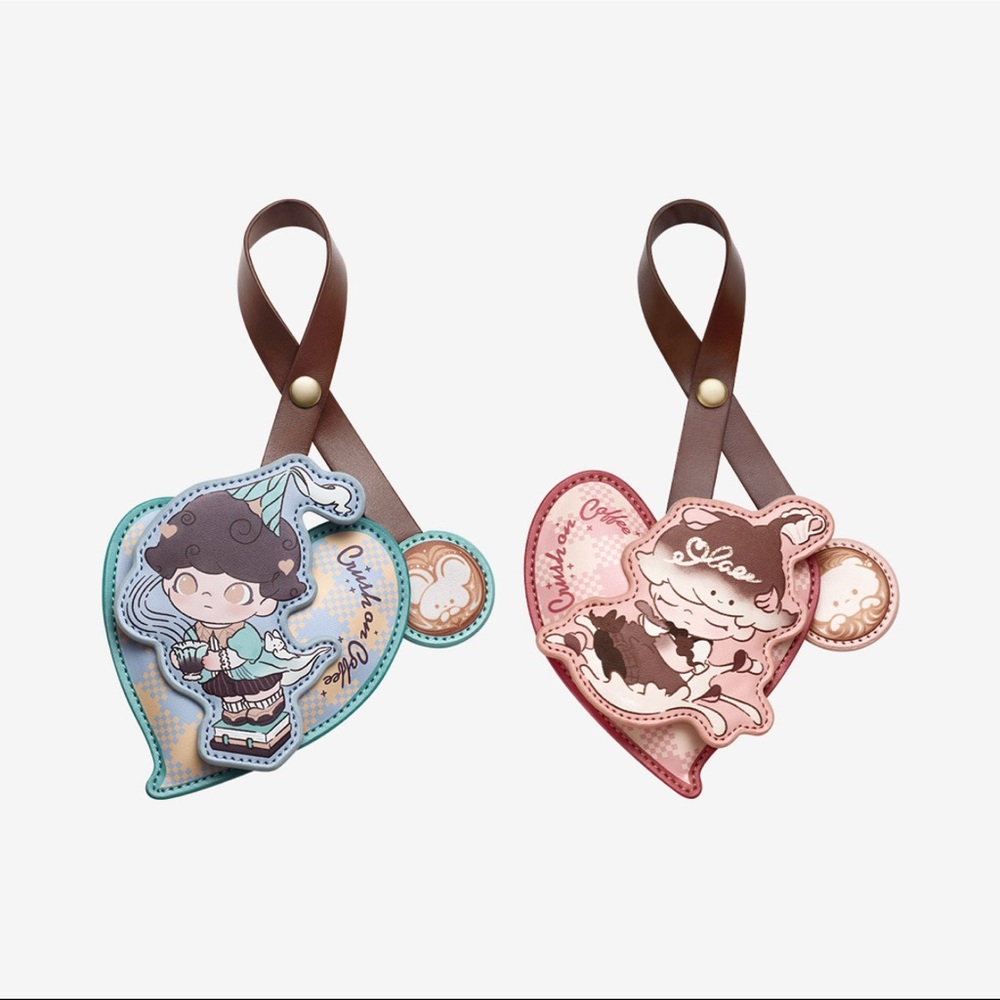 Popmart Dimoo World "Crush on Coffee" sachet pendant set